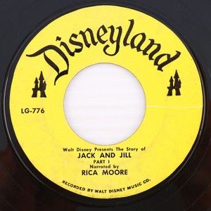 Rica Moore, The Story Of Jack And Jill 1962 7" 45 rpm Record Disneyland – LG-776